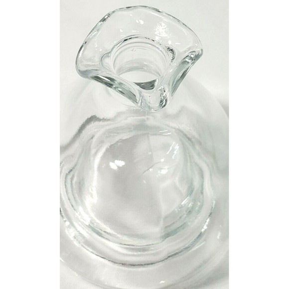 RARE Decorative Italian MOD DEP  Clear Glass Bottle OIL VINEGAR WINE Decanter - Picture 4 of 12